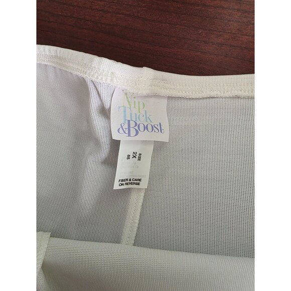 Nip Tuck & Boost Control Shapewear White 2X nwt - Picture 4 of 5